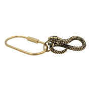 Infinity Snake Brass Keychain - Zodiac Animal Charm